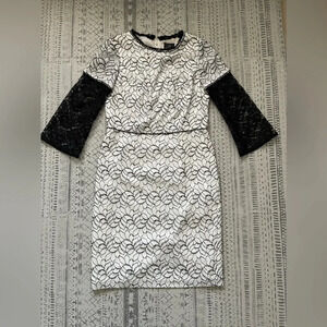 🌸clearance Adrianna Papell lace formal cocktail dress sz10‎